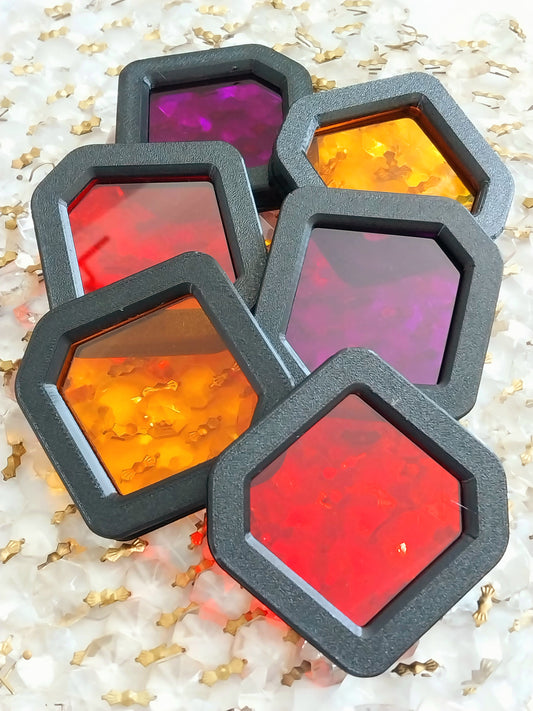 Diamond Dazzler (6 pack) - Retro (red, orange, purple inserts)